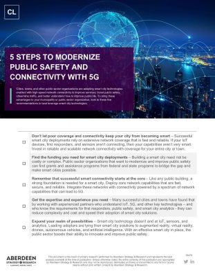  5 Steps To Modernize Public Safety With 5G (Aberdeen)